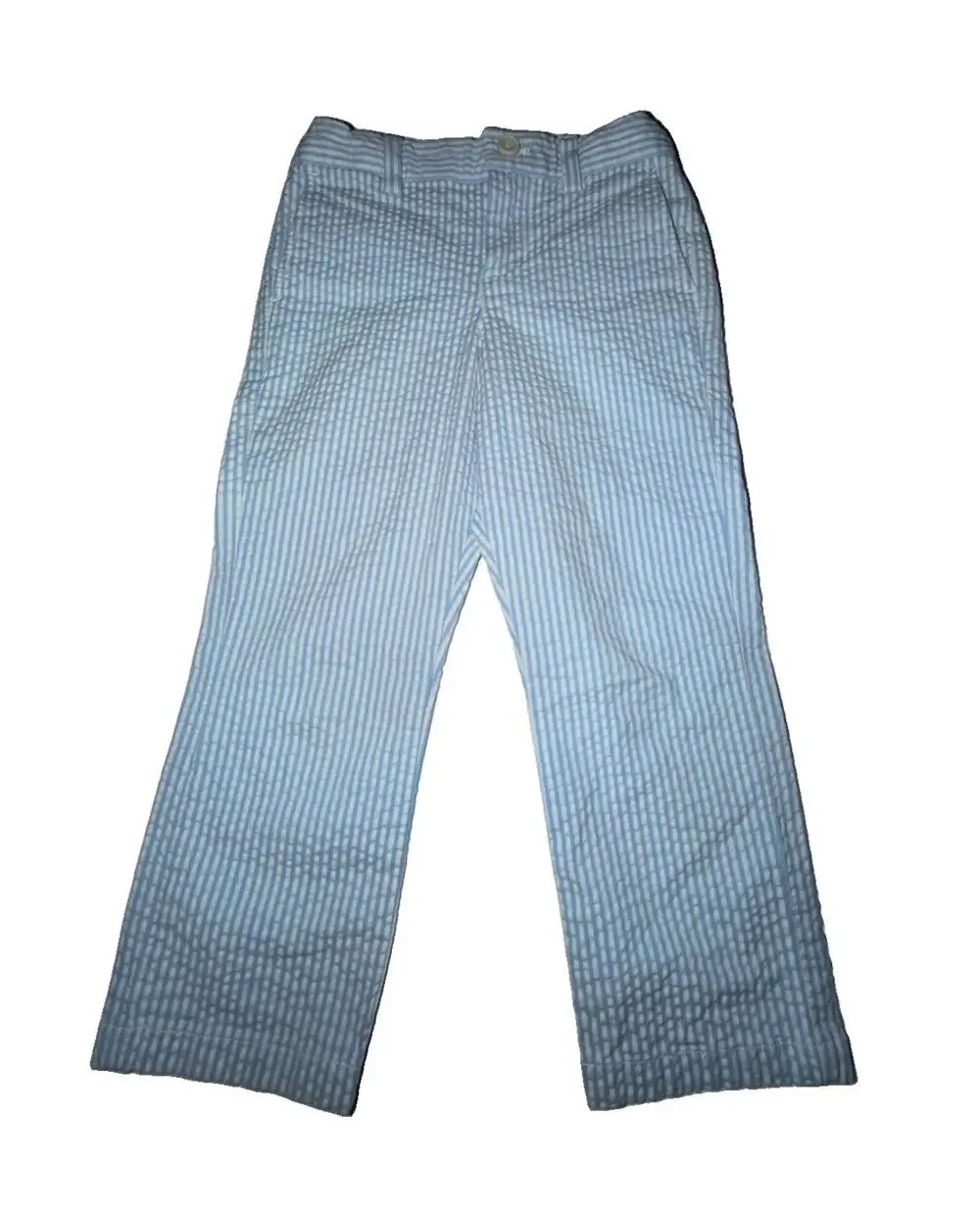 Vineyard Vines Boys Seersucker Blue White Striped Pants Bottoms 4T